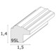Bilderrahmen Deknudt 20x30cm Kunststoff silber S95LD1